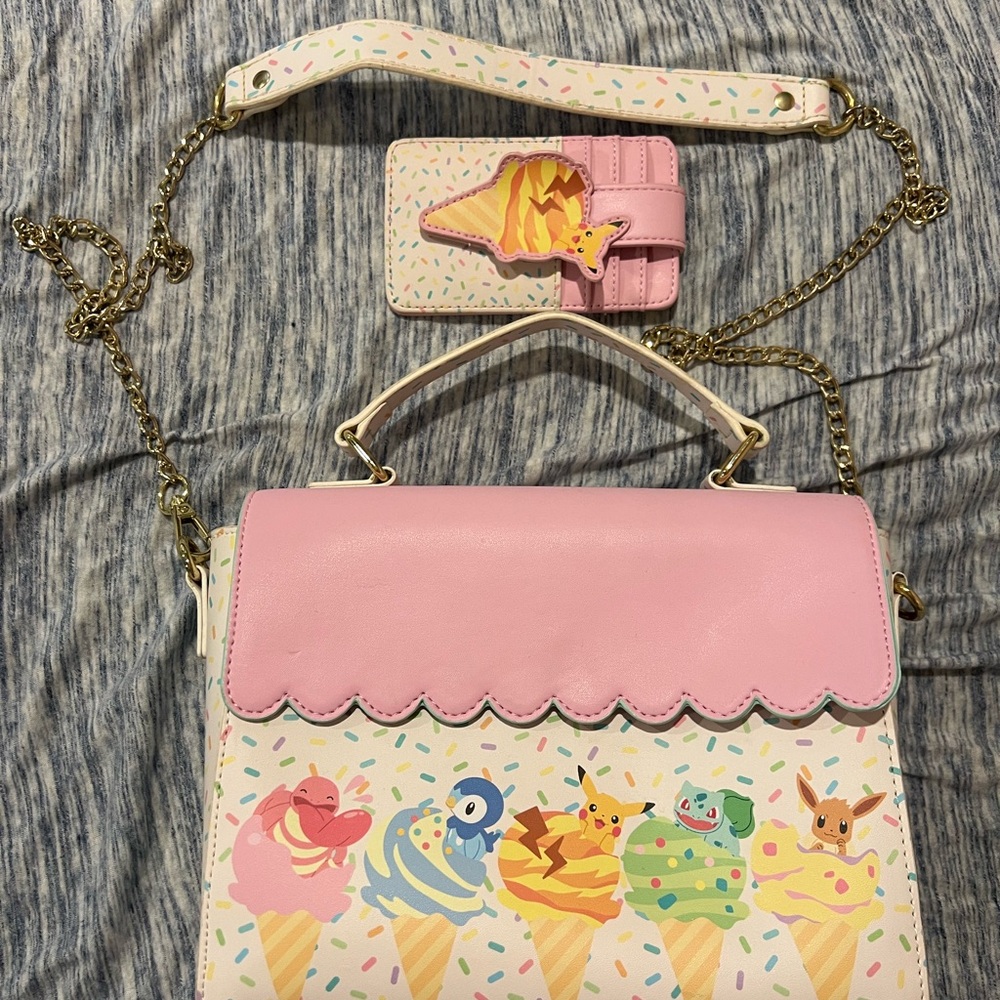 Loungefly Pokémon Ice cream Crossbody & Cardholder matching set
